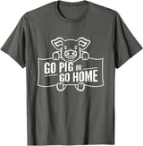 Mt. Nebo Apparel Go Pig or Go Home T-Shirt T-Shirt - Asphalt Grey
