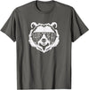 pappy Bear Family Apparel Pappy Bear Face with Sunglasses T-Shirt - Asphalt Grey