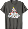 Funny Animals For The Holidays Polar Bear Christmas Tree Funny Animal Christmas Polar Bears T-Shirt - Asphalt Grey