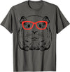Guinea Pig Shirts For Men Women Kids Gift Guinea Pig Glasses Cute Hispter Cavy Nerd Pet Women Men Kids T-Shirt - Asphalt Grey