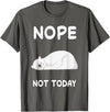 Nope Polar Bear Bears Nap Sleeping Pajama Nightgown T-Shirt - Asphalt Grey