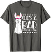 Llama - Alpaca Funny Designs Alpaca Fan Design Funny She's A Bad Grandma Llama For Women T-Shirt - Asphalt Grey