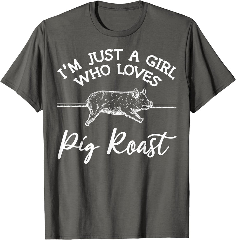 Cool Pig Roast Humor Quote Merch Pig Roast Apparel - Top Funny Roasts Lover Design T-Shirt - Asphalt Grey