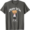 Bahaa's Tee Born To Be Different, Cool Teddy Bear Quotes Graphic Designs T-Shirt - Asphalt Grey