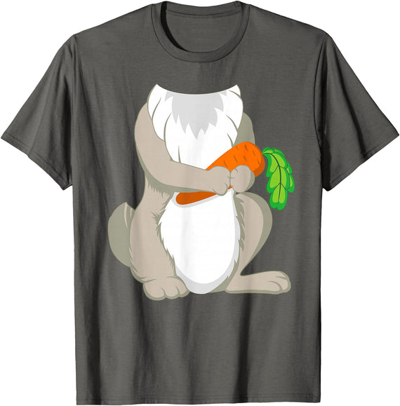 Rabbit Costume for Halloween Bunny Animal Cosplay T-Shirt in Asphalt Grey