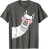 Llama Lover Gifts Collection Llama With Sunglasses Kids Boys Toddler Novelty T-Shirt - Asphalt Grey