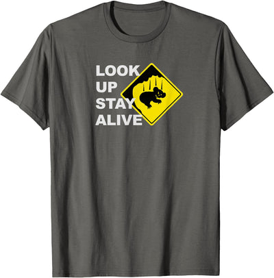 Beware Drop Bears Look Up Stay Alive Funny Aussie TShirt T-Shirt
