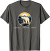 Polar Bear Shirts & Gifts Churchill Manitoba Canada Polar Bear Arctic T-Shirt - Asphalt Grey