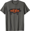 County Fair and Livestock Apparel Co. Das ist mein Fair Week Shirt State and County Animal Hog Pig T-Shirt - Asphalt Grey