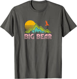 "Big Bear" Retro Sunset Mountain T-Shirt