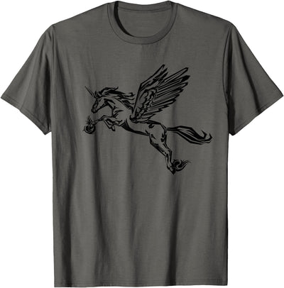 Mythical creature mythical animal unicorn with Alicorn winged unicorn pegasus horse wings mythical animal T-Shirt