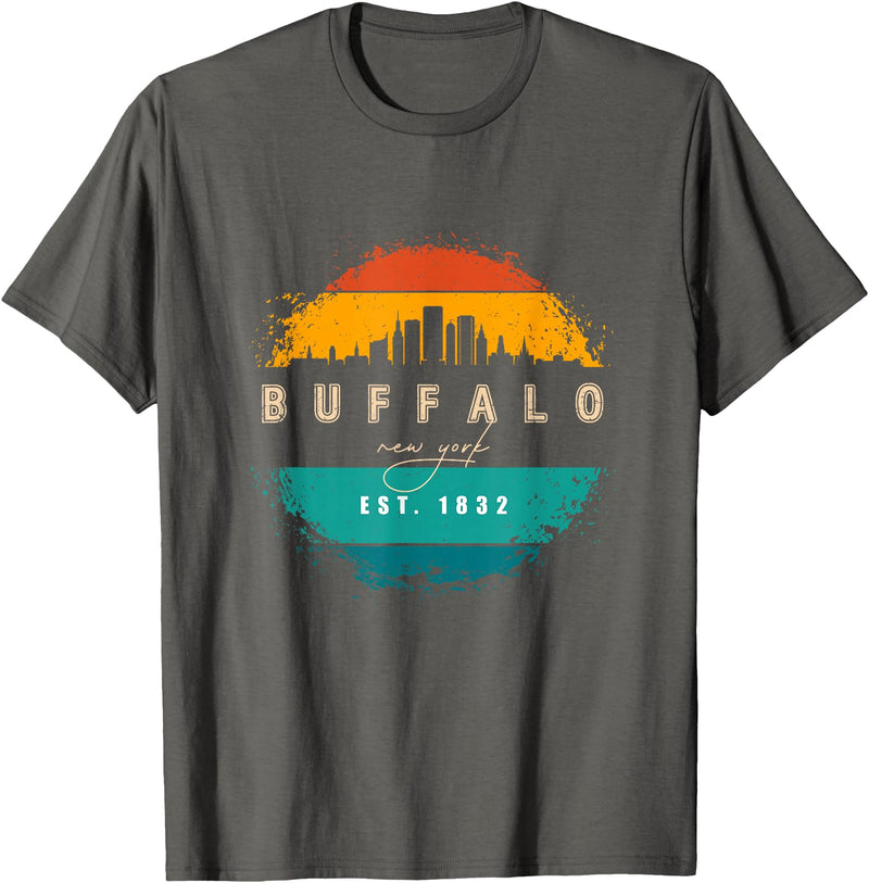 BASBO City of Buffalo New York T-Shirt - Asphalt Grey