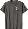 Llama Alpaca Gifts By Skizzenmonster Hipster Llama & Sloth With Sunglasses T-Shirt - Asphalt Grey