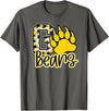 BEARS SPIRIT TEES CO School Spirit Go Bears Mascot Womens Youth Girls Kids T-Shirt - Asphalt Grey
