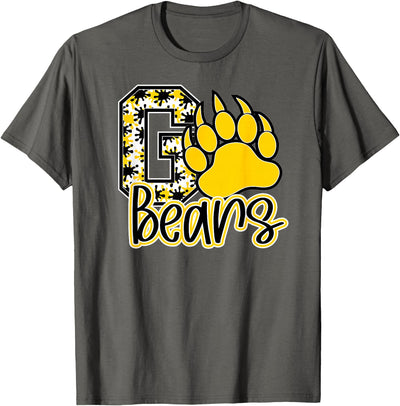 School Spirit Go Bears Mascot Womens Youth Girls Kids T-Shirt