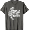 Wild Spirit Animal Theme Designs For Men And Women Roar with Confidence - Lion Design For Him And Her T-Shirt - Asphalt Grey