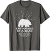 Funny Winter Tees Exit Pursued By a Bear - Funny Shakespeare - Winter Shirt T-Shirt - Asphalt Grey