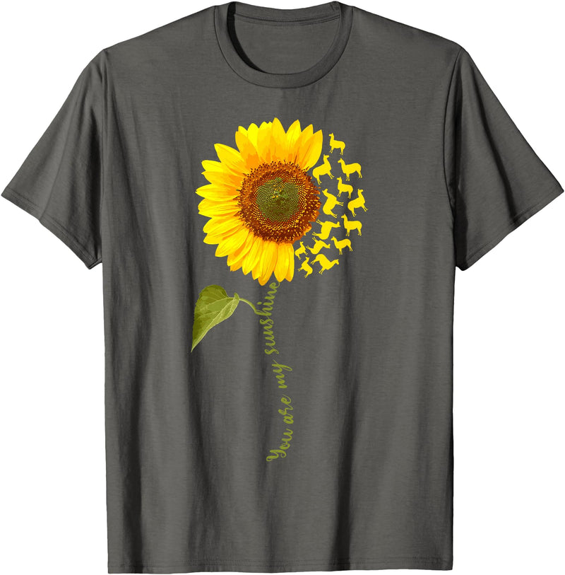 Check out my Llama Shirts Llama Sunflower T-Shirt - Asphalt Grey
