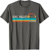 California Republic US State Bear Flag Sunset Simi Valley California State Bear Retro Sunset T-Shirt - Asphalt Grey