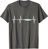 Tarpon Gift Co. Tarpon Heartbeat for Saltwater Fishing Lovers T-Shirt - Asphalt Grey