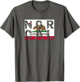 CA Shirt Co. California Republic T-Shirt | NOR CAL T-Shirt T-Shirt - Asphalt Grey