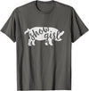 Pig Showing T-Shirts & Gifts Cute Show Girl Pig Shirt T-Shirt - Asphalt Grey