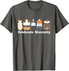 Guinea Pig Diversity Cute Rodent Lovers Celebrate Diversity Cute Party Theme Pet Lovers Guinea Pig T-Shirt - Asphalt Grey