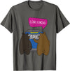 Grizzly Family Sticker Bear Tees Look A Menu Funny Bear Camping T-Shirt T-Shirt - Asphalt Grey