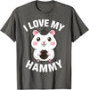 Cute Hamster Design for Men Women Kids Pet Hamster Lovers T-Shirt - Asphalt Grey