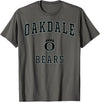 Official High School Fan Gear Oakdale High School Bears T-Shirt - Asphalt Grey
