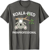 Teacher Gift T-Shirts and Apparel Cute Koala Paraprofessional Gift Appreciation T-Shirt T-Shirt - Asphalt Grey
