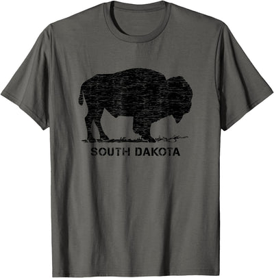 Cow South Dakota and Bison American Buffalo Bison T-Shirt