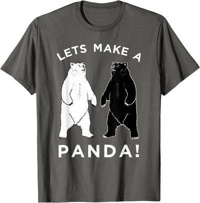 Lets Make A Panda Funny Black Polar Bear T-Shirt