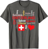 Simply Swiss Why I Love Switzerland T-Shirt - Asphalt Grey