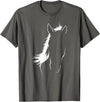 Horseback Enthusiasts Race Horse Equestrian Rider Horse Art Equestrian Horse Lover Rider Horseback Derby Horse T-Shirt - Asphalt Grey