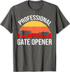 Opener Cow Lover Gift Co. Professional Gate Opener Cow Apparel T-Shirt - Asphalt Grey