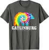 Gatlinburg Tennessee - Bear Tie Dye Gatlinburg Tennessee Bear Tie Dye Vintage Retro T-Shirt - Asphalt Grey