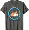 Hamster in a Hamster Wheel Pet Hamster T-Shirt - Asphalt Grey