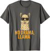 Am End Fashion No Drama, Llama - Cool Look T-Shirt - Asphalt Grey