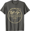 Back To School Western Gift For Teachers Students Let's Go Teacher Western Cowgirls Cow Skull Style Desert T-Shirt - Asphalt
