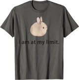 I Am at My Limit Rabbit T-Shirt in Asphalt Grey