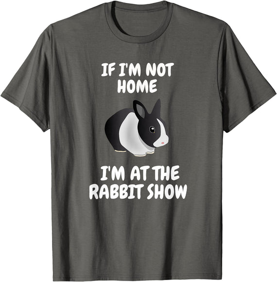 Show Rabbit for Dutch Rabbit Owner Exhibitor T-Shirt in Asphalt Grey