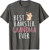 Best Hamster Grandma ever Cute Hamster Lover T-Shirt - Asphalt Grey