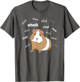 Funny Guinea Pig Tee Gift Animal Pet new kids love Guinea Pig Love Guinea Pig Wheek Wheek Feed Me Guinea Pig T-Shirt - Asphalt Grey