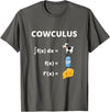 Math Geek Collection Funny Maths Cowculus Math Cows Product T-Shirt - Asphalt Grey