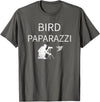 Birdwatching | Bird Photographer Gifts Unisex-Adults Black Short Sleeve T-Shirt Small Bird Photography T-Shirt - Asphalt Grey