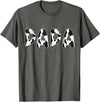 Cow Pattern Print Family Matching Birthday Shirts Cow Papa Birthday Family Matching Fathers Day Boy Girl Farm T-Shirt -