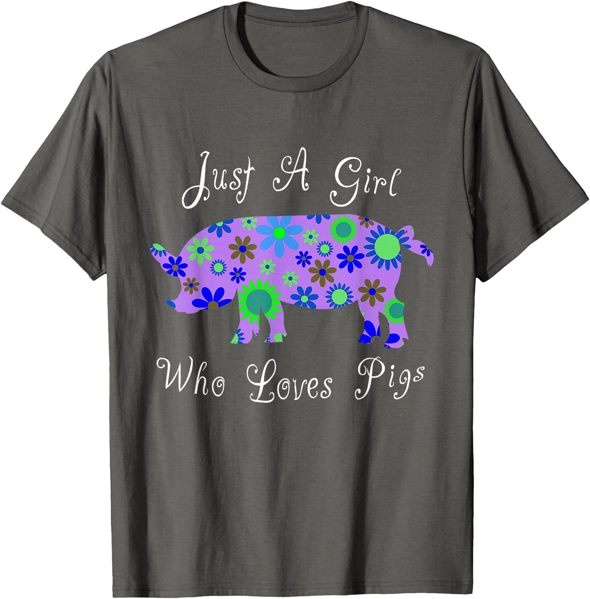 Cartba Pig Co. Pig Lover Cute T-Shirt - Asphalt Grey