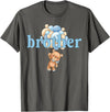 Beary 1st Birthday Boy Teddy Bear Matching Apparel Brother Teddy Bear 1st Birthday Boy Family Matching T-Shirt - Asphalt Grey