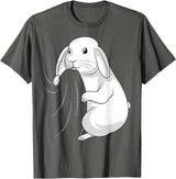 Rabbit Lovers Rabbit T-Shirt in Asphalt Grey